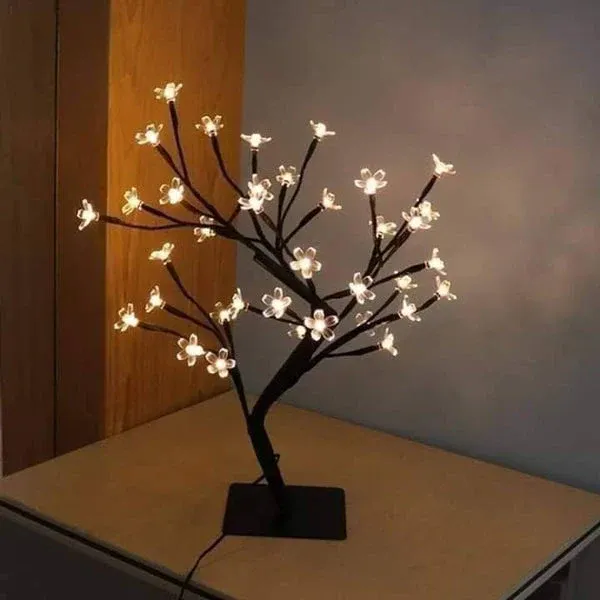 LED Cherry Blossom Bloom Light Tree | Decorative Table Lamp