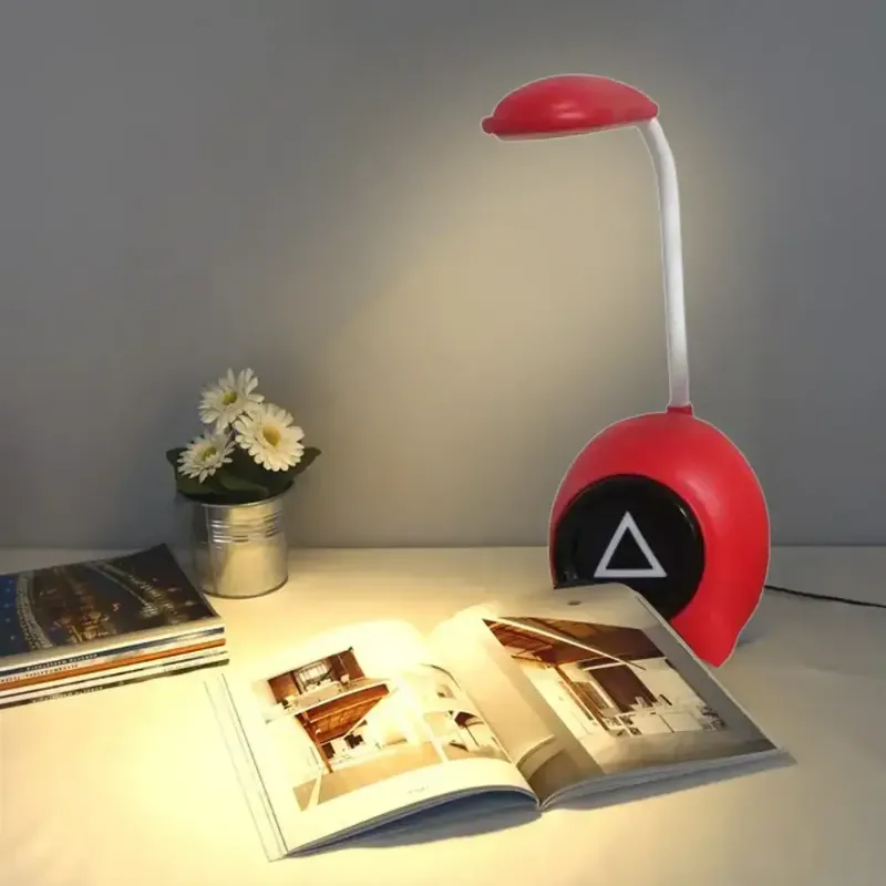 Squid Game USB Reading Table Lamp – Red (1 Pc)