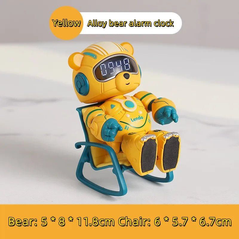 Smart Robot Bear Alarm Clock – Cute Multifunction Desktop Clock