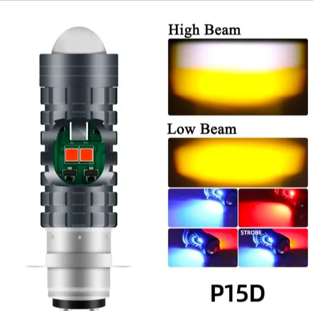 Pack of 2 – Headlight & Backlight Bulb | Universal for All Bikes