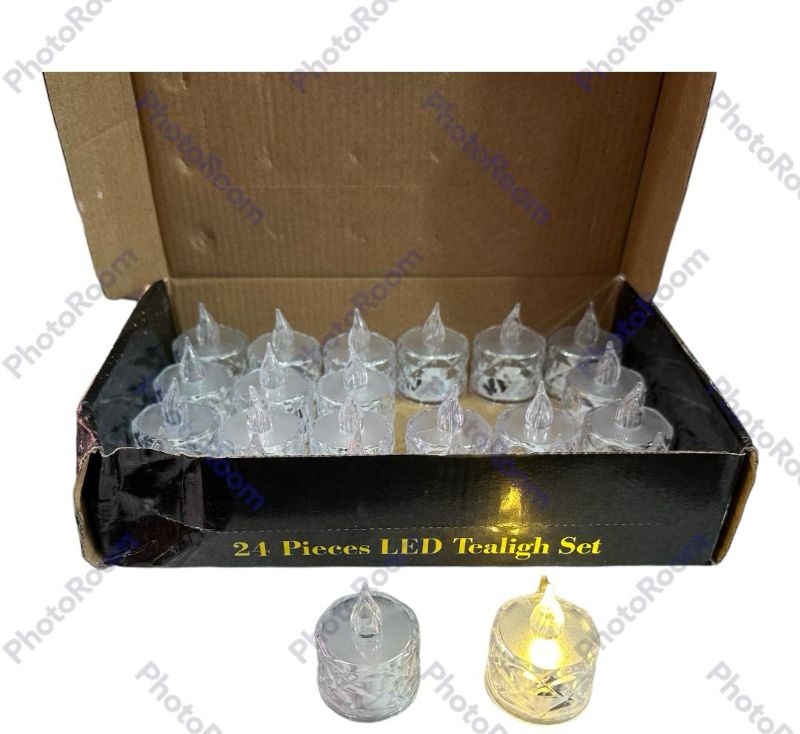 Pack of 24 Warm White Flameless LED Candles