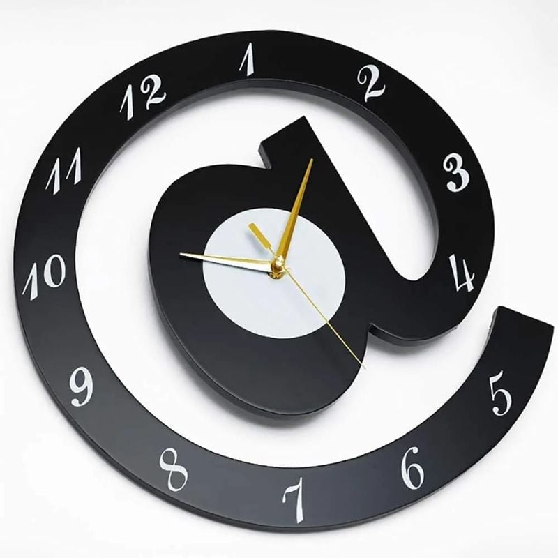 3D Wooden Wall Clock – Creative Shape Decorative Art for Home & Office