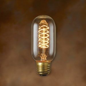 Bulbrite Incandescent T45 Medium Screw Base Light Bulb | 40 Watt | Antique Vintage Design