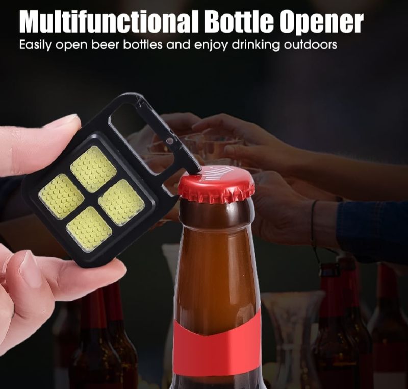 COB Flashlight | Multifunction Keychain | Built-in 150mAh Lithium Battery