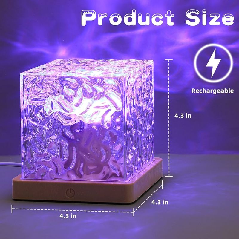 Dynamic Rotating Water Ripple Light 3 Colors Flames