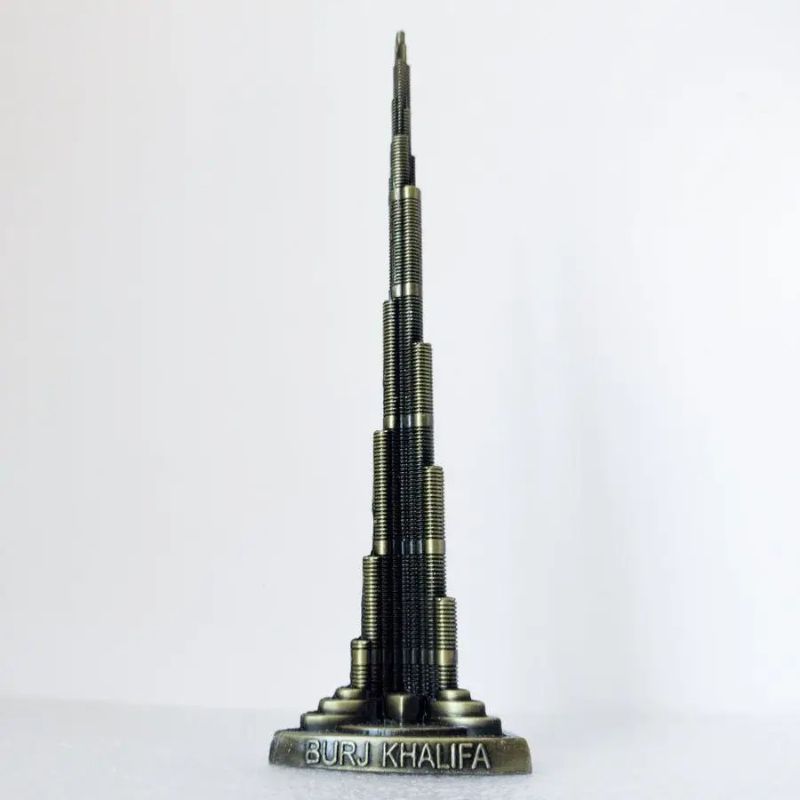 Metal Burj Khalifa Model 9 Inches Decoration Piece