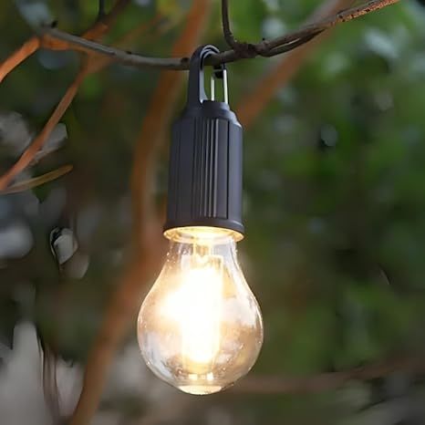 Camping LED Bulb Hanging Outdoor Tent Lighting Type-C Charging Cable