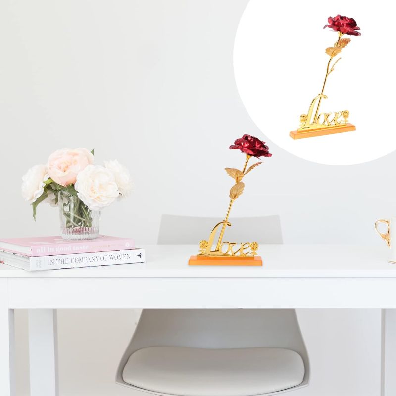 24K Gold Plated Rose with Love Holder Box