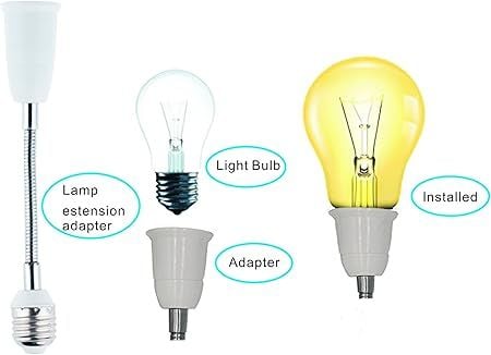 360° Flexible Neck Light Bulb Holder | Adjustable Bulb Socket