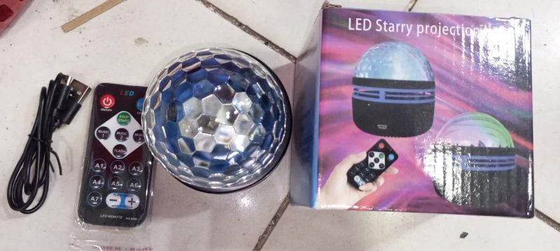 LED Starry Galaxy Projector Light–Rotating Star & Moon