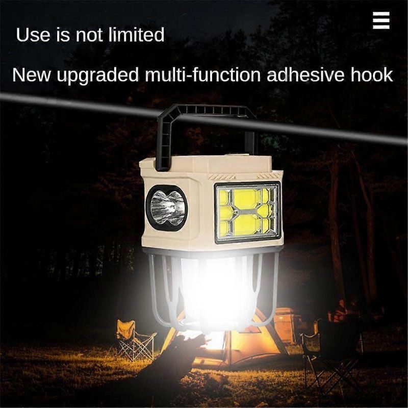 Solar Powered Hanging Camping LED Lantern with USB & Hook