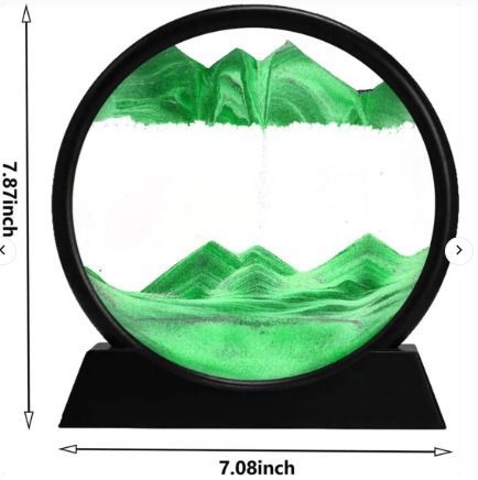 3D Moving Sand Mountain Lamp With Stand | Moving Sand Art Showpiece