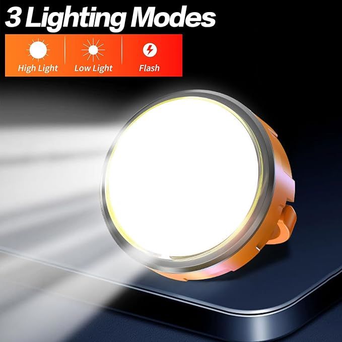 Mini COB Work Light | Magnetic Base | 3 Light Modes With Hook