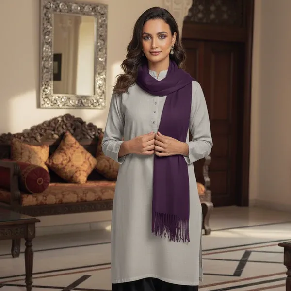 Cozy Ultra Soft Stole - Purple