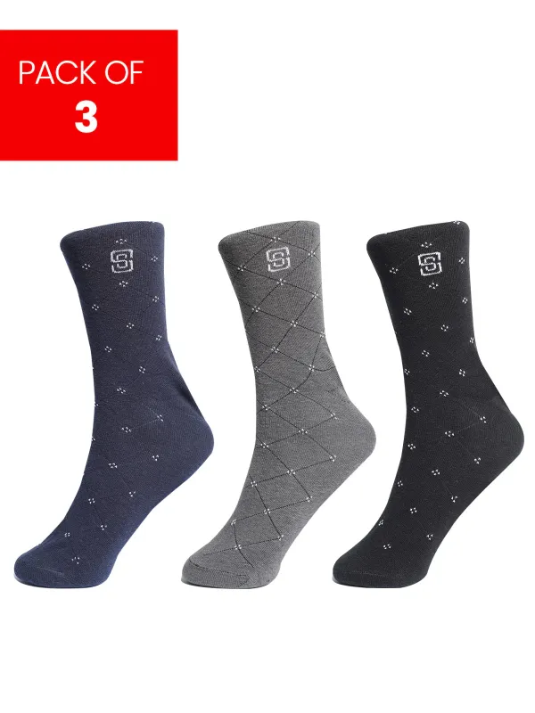 Designer Socks-1942 (Pack Of 3)