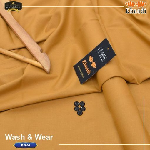 Khaadi-Inspired Wash & Wear Unstitched Suit for Men 5