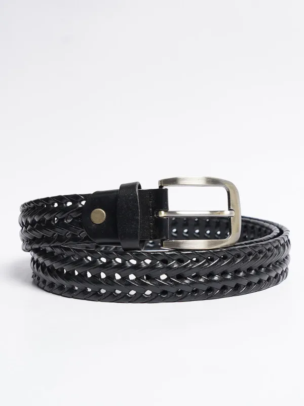 Black Leather Belt (BELT-855)