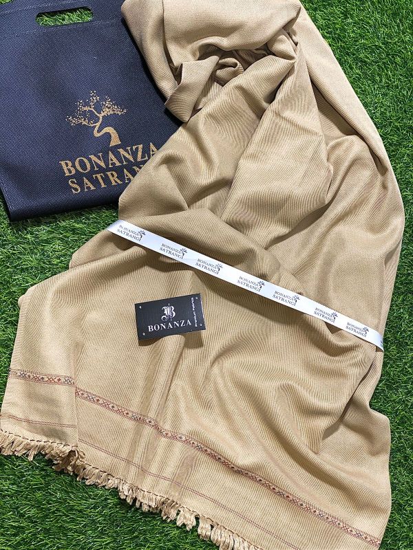 Bonanza Satrangi Mens Winter Shawl ♦️♦️ 14 Almond