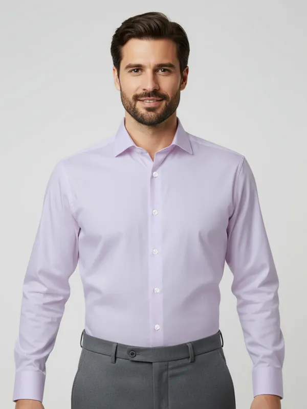 Lavender Plain, Cutaway Collar, Elite Edition, Men’s Formal Shirt (FS-2579)