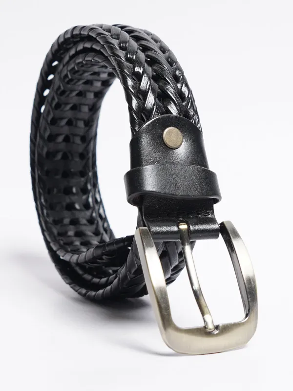Black Leather Belt (BELT-855)