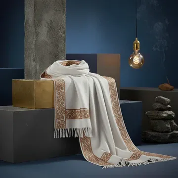 Mahoden Woollen Muffler for Men - White