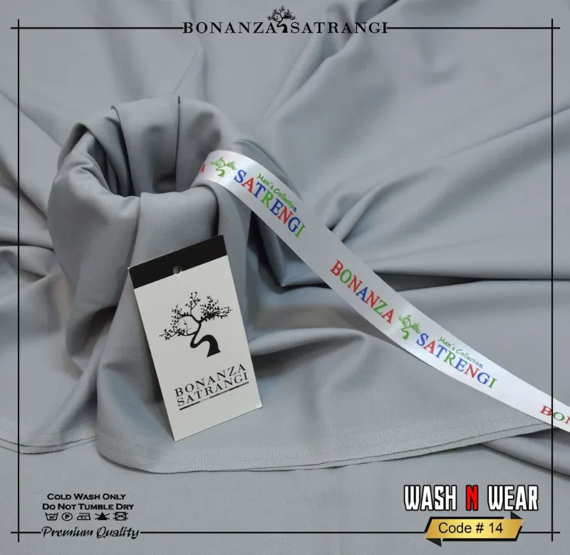 Bonanza Satrangi Wash & Wear Unstitched Suit for Men – Summer Collection 2025 | Light & Medium Colors 8
