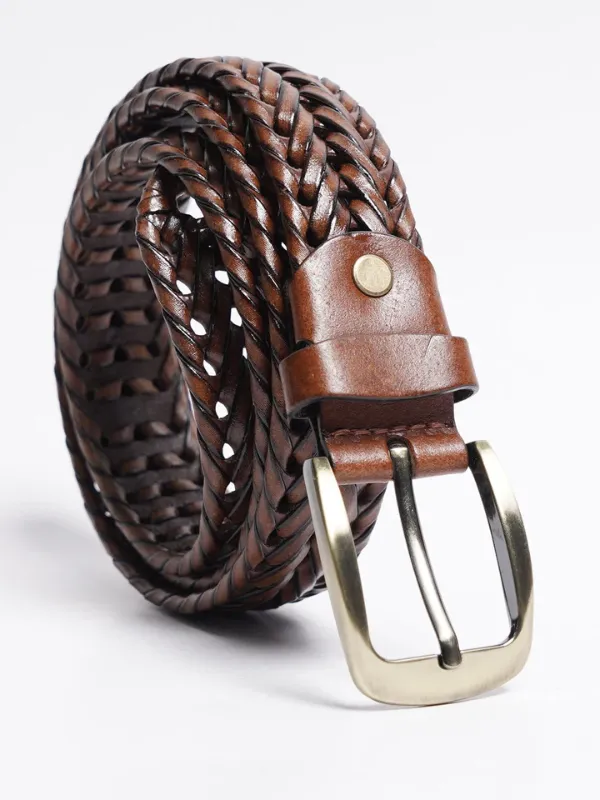 Light Brown Leather Belt (BELT-854)