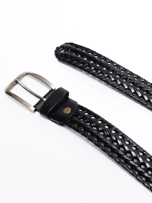 Black Leather Belt (BELT-855)