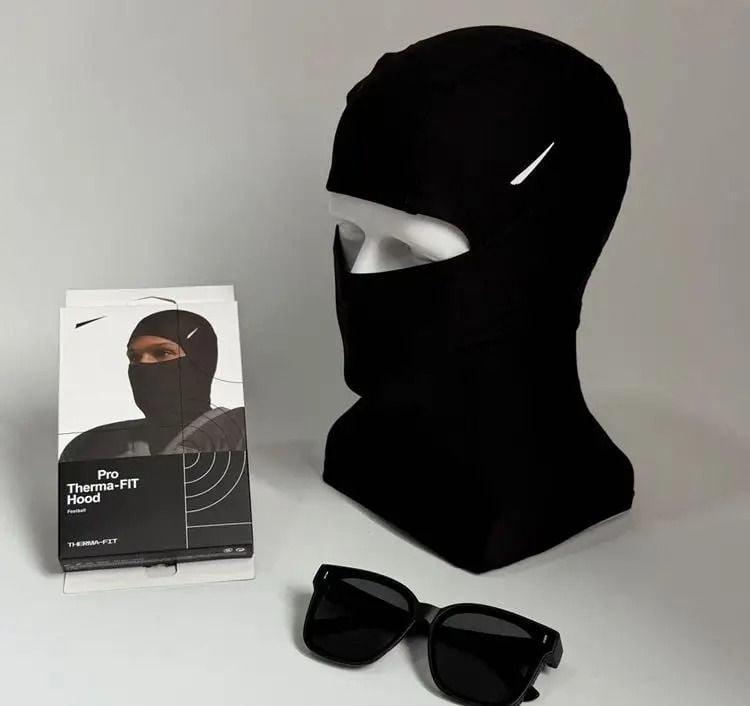 High Quality Black Knitted Winter Ski Balaclava Mask