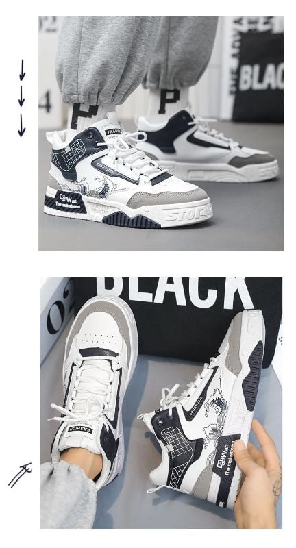 Pinnacle Mens High-Rise Casual Sports Shoes