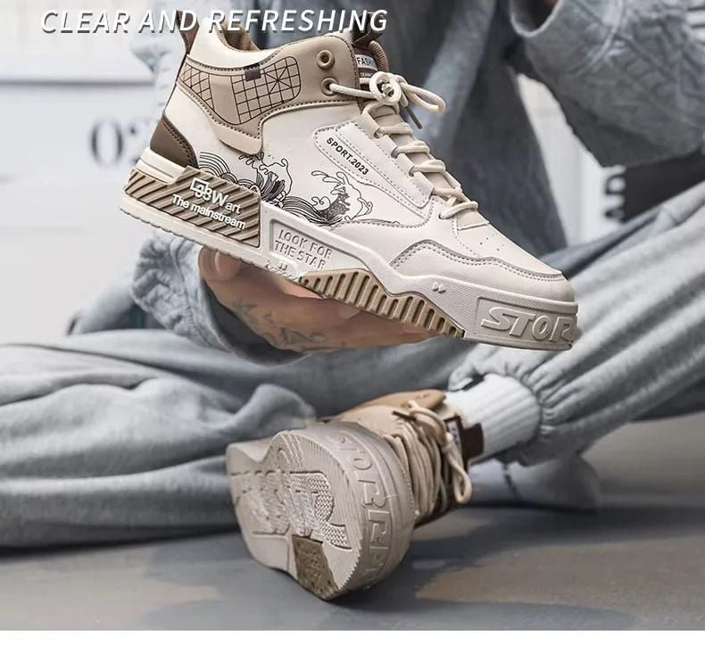 Pinnacle Mens High-Rise Casual Sports Shoes