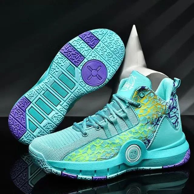 Pinnacle Men's New Fashion Sports Wind Basketball Style Flat Running Shoes