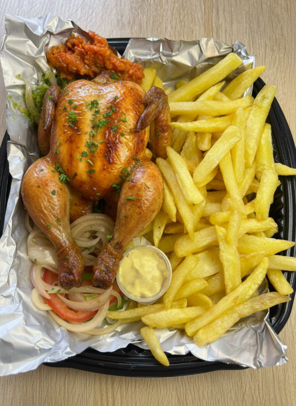 Frrites poulet complet