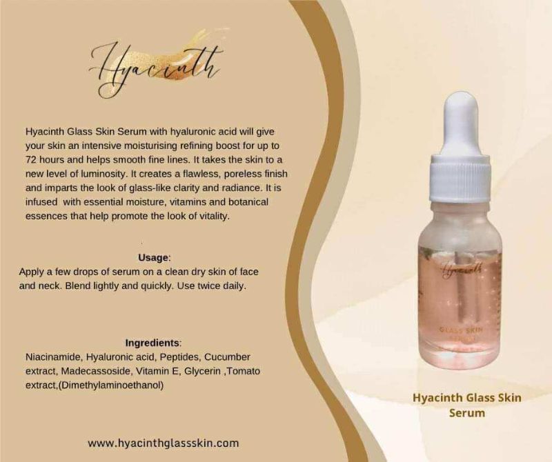 Hyacinth Glass Skin Serum with hyaluronic acid