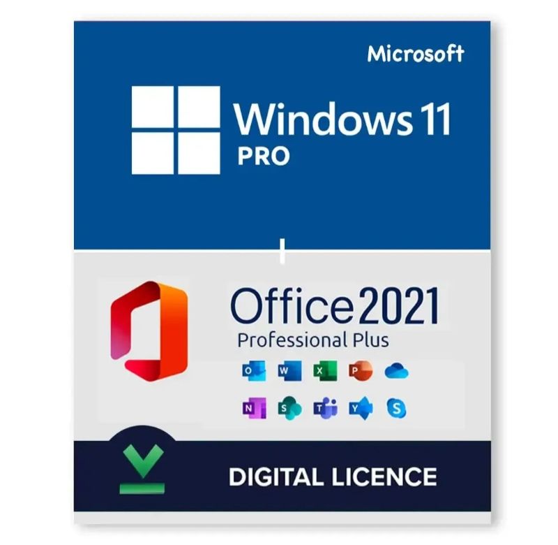 Windows 11 Pro + Microsoft Office 2021 Professional Bundle
