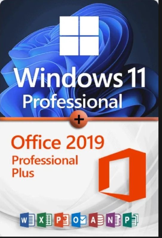 Windows 11 Pro + Microsoft Office 2019 Professional Bundle
