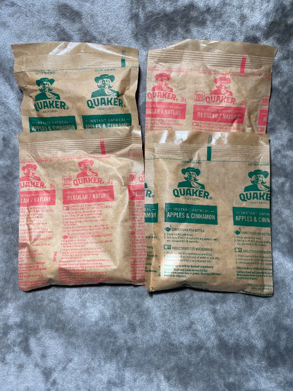 Instant Quaker Oats (Apple & Cinnamon)