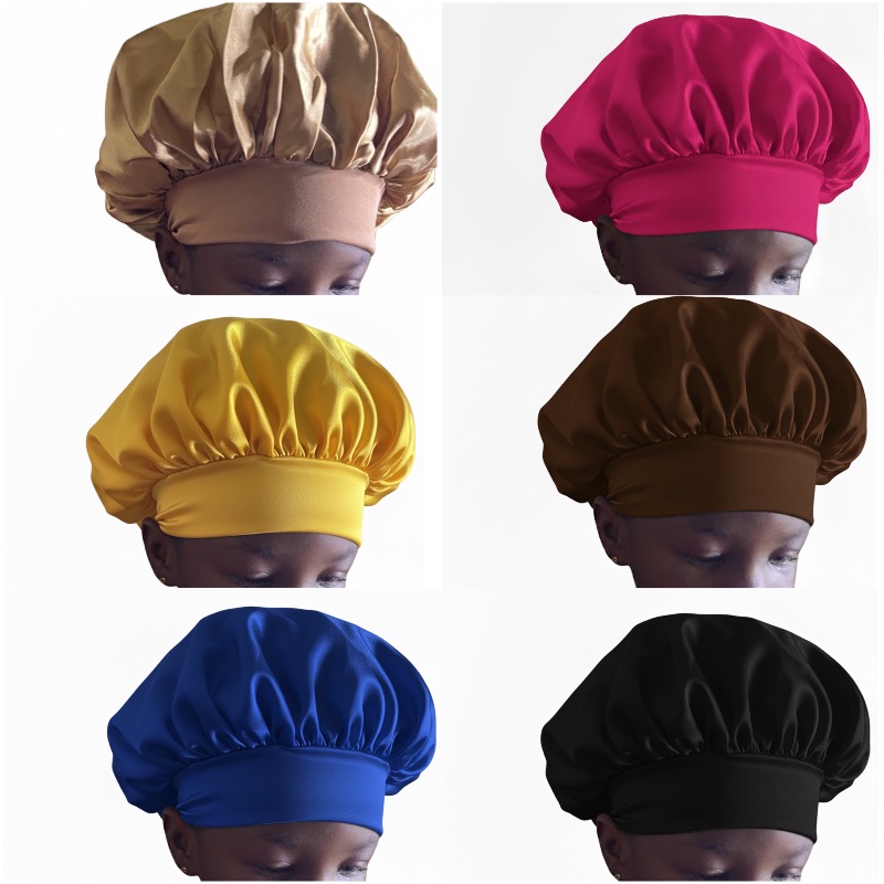 Silk Hair Bonnets (Adults & Kids)