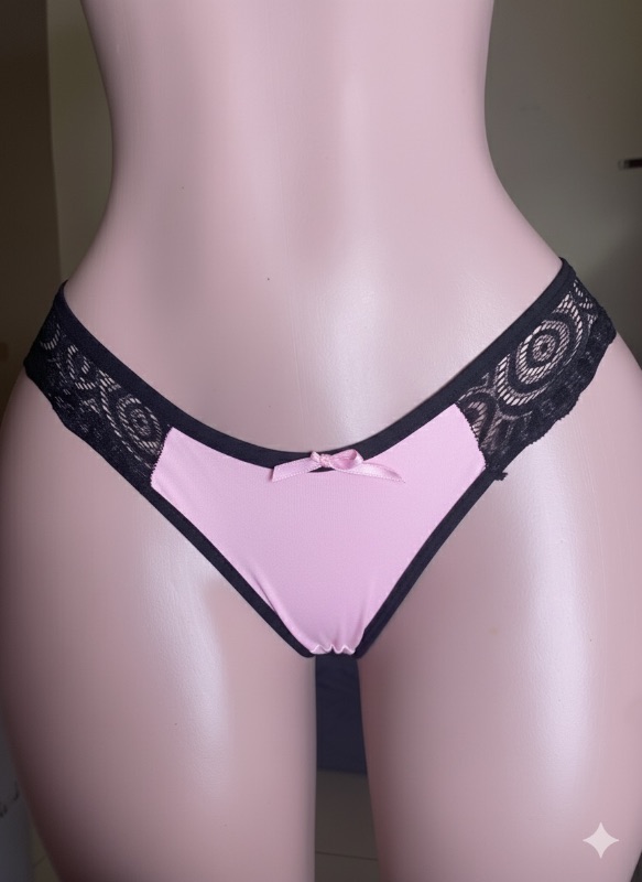 Colourful Fabric Underwear-Light Pink