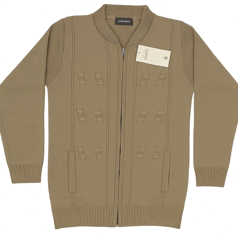 Pure Acrylic Wool Winter Full Sleeve Sweater For Men Zip