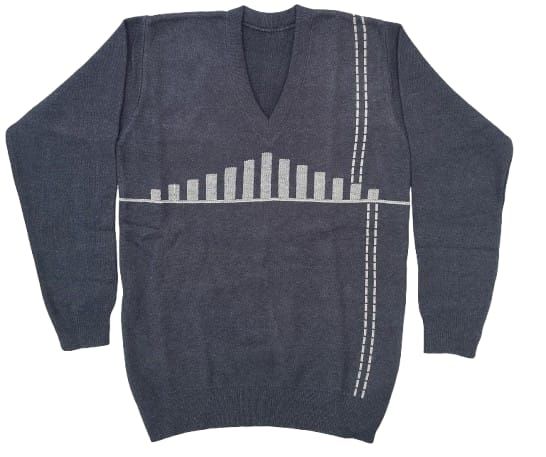 Pure Crystal Wool Winter Full Sleeve Jersey For Men Navy Blue