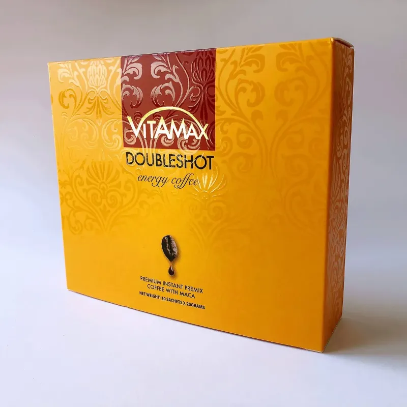VITAMAX Café Double Shot Endurance Homme 1 Boîte (10 Sachets)