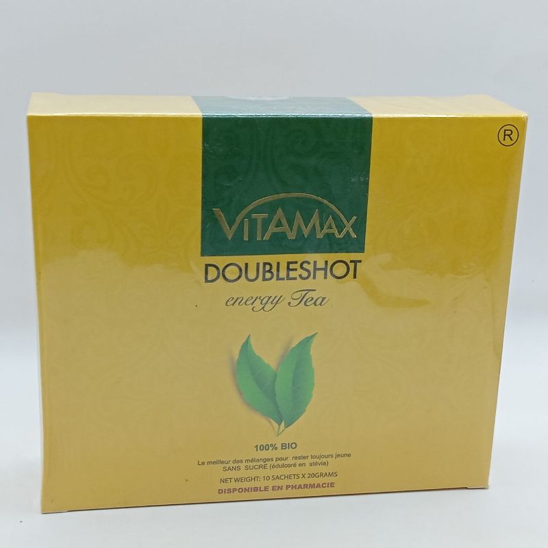 VITAMAX Energy tea Double Shot Endurance Homme 1 Boîte (10 Sachets)