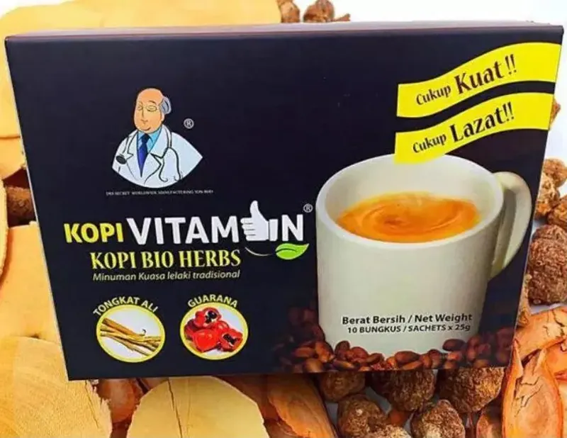 Kopi Vitamine Bio Herbes Original pour Homme  1 Boîte (10 Sachets)