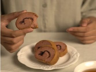 Roll Cake Blueberry