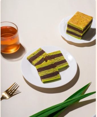 Lapis Legit Choco Pandan bulat 18cm