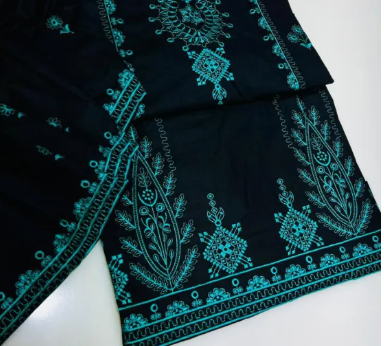 Fashion Vista 3 Piece Unstitched Organza Jacquard Eid Collection with Banarsi Trouser - Maroon