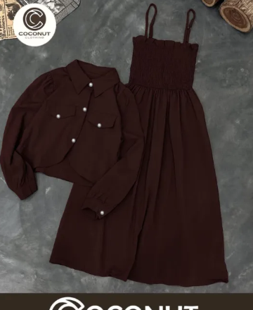 brown dress