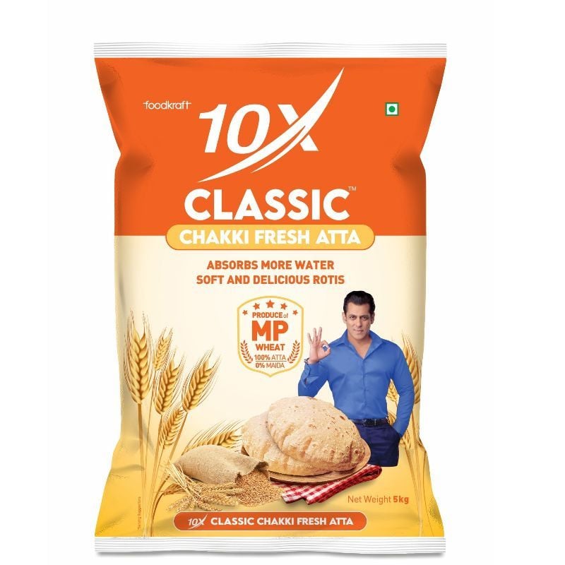 10X Atta Classic Chakki Fresh Atta 10kg pack