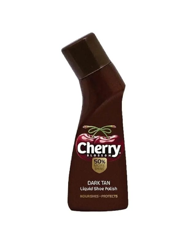 Cherry Liquid Shoe Polish Dark Tan 75ml